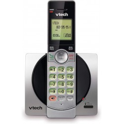 NEW VTech DECT 6.0 Single Handset Cordless Phone with CID, Backlit Keypad and Screen, Full Duplex Handset Speakerphone, and Call Block Silver/Black - CS6919