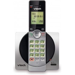 NEW VTech DECT 6.0 Single Handset Cordless Phone with CID, Backlit Keypad and Screen, Full Duplex Handset Speakerphone, and Call Block Silver/Black - CS6919