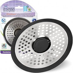 NEW ShowerShroom SHSULT755 Ultra Revolutionary Shower Hair Catcher Drain Protector, Stainless