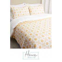 NEW QUEEN Home Suite Essentials Cotton Blend Daisy Matelasse Quilt Set
