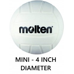NEW Molten Mini Volleyball, (White, 4-Inch Diameter)