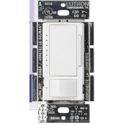 NEW Lutron Maestro LED+ Motion Sensor Dimmer Switch | No Neutral Required | MSCL-OP153M-WH | White
