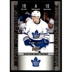 2019-20 Upper Deck Tim Hortons Game Day Action Auston Matthews #HGD-10