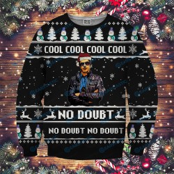 NEW XL Brooklyn nine nine cool no doubt full printing ugly christmas sweater