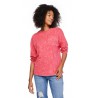 NEW Size M Women's NOBO No Boundaries Oversized Long Sleeve Tee - Pink