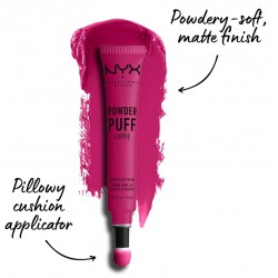 NEW NYX PROFESSIONAL MAKEUP Powder Puff Lippie Lip Cream, Liquid Lipstick - Teenage Dream (Hot Pink)