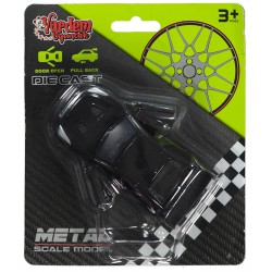 NEW Vardem 1:64 scale die-cast metal model car, featuring a pull-back mechanism and opening doors.