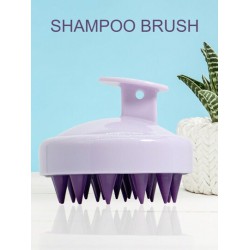 NEW 1 Pc Silicone Shampoo Brush, Scalp Massager, Wet And Dry Shampoo Massage Brush, Manual Scalp Scrubber With Soft Silicone Bristle For Women And Men,Scalp Scrubber For Dandruff Removal, Ultra Soft Silicone Scalp Exfoliator For Hair Growth
