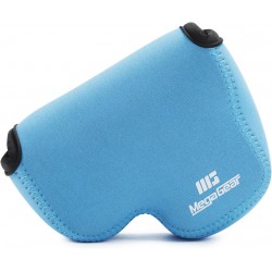 NEW MegaGear Nikon Coolpix L840 Ultra Light Neoprene Camera Case, with Carabiner - Blue - MG811