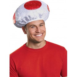 NEW Adult Red Mushroom Hat