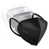 NEW ApePal 30PCS 5-Layer Disposable KN95 Face Masks Wide Elastic Ear Loops Safety Face Mask,(White,Black,Grey)