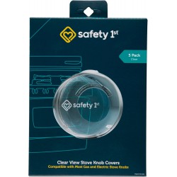 NEW Safety 1st Child Proof Clear View Stove Knob Covers (Set of 5)