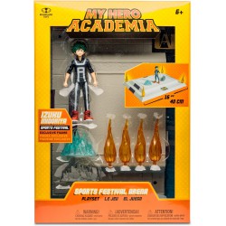 NEW MCFARLANE TOYS MY HERO MY HERO ACADEMIA ROLE PLAY SPORTS FESTIVAL ARENA + MIDORIYA FIGURE