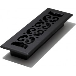 NEW Decor Grates ST210 Scroll Painted, Black, 2x10 Inches