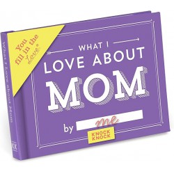 NEW Knock Knock What I Love about Mom Fill in the Love Book Fill-in-the-Blank Gift Journal