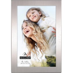 NEW Malden 4x6 -Inch Essential Fashion Metal Frame (Matte Silver)