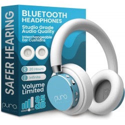 NEW Puro Sound Labs BT2200 Plus Kids Bluetooth Headphones – Volume-Limiting 85dB, Studio-Grade Audio, Over-Ear & Comfy Design, 20-Hour Battery Life, Easy to Connect Wireless Headphones for Kids, Teal