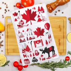 NEW 16 X 24 Canada Souvenirs Kitchen Towel, Canadian Gifts Tea Towels Kitchen, Maple Leafs Canada Themed Gifts Dish Towel, Souvenirs from Canada