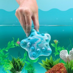 NEW Munchkin Pop Squish Popping Bath Toy - Mold-Free Squeezable Sensory Baby Fidget Toy Without Holes, Starfish
