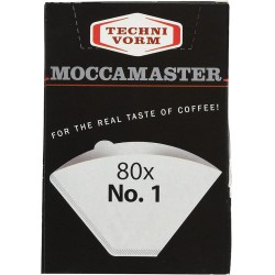 NEW Technivorm Moccamaster 85090 Cup-One Paper Filters, 80 Count, White one Size