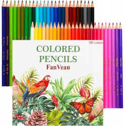 NEW Colored Pencils for Adult Coloring Books,50-Color Soft Core,Back to School Supplies,Artist Sketching Drawing Pencils Drawing Supplies,Art Supplies Kit for Adults Kids Beginners,Coloring Pencil Set
