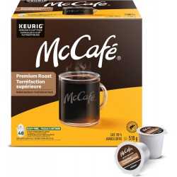 NEW BBD: MAY/8/2026 - McCafe Premium Medium Dark Roast K-Cup Coffee Pods, 48 Count, For Keurig Coffee Makers