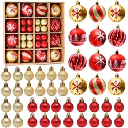 NEW 44 PCS PEMOTech Christmas Ornaments for Tree Decorations