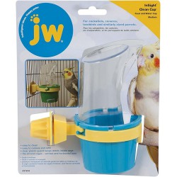 NEW JW Pet Clean Cup Bird Feed and Water Cup Size: Medium (10.75 H x 4 W x 6.75 D)