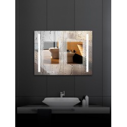 NEW Bathlink Lighted Medicine Cabinet, 30×27.5×5, LED Mirror Medicine Cabinet, Recessed or Surface Mount, Defogger, Dimmer, 2 Doors Bathroom Lighted Medicine Cabinet with Mirror