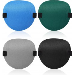 NEW 4pcs Eye Patches for Adults, Soft 3D Adjustable Lazy Eye Patches Eye Patches for Left & Right Eye for Improving Weak Vision Strabismus, Surgery Recovery Period (Gray)