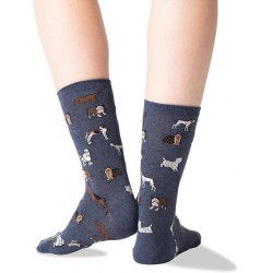 NEW SIZE 4-10.5 Hot Sox womens Dog Lovers Novelty Fashion Casual Crew Socks Casual Sock