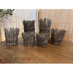 NEW Set of 6 - Twig Tealight Holders