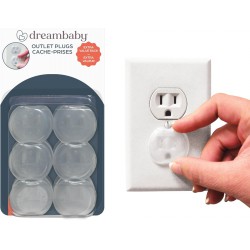 NEW 18/PACK Dreambaby Outlet Plugs, Baby Proof Outlet Covers for Home Safety - White