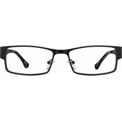 NEW (FRAME) ZENNI Black Rectangle Glasse #408521