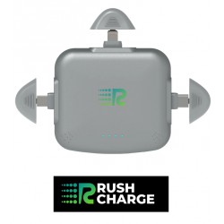 NEW Rush Charge Universe 3,300-mAh 3-in-1 Portable Backup Charger with Interchangeable Tips