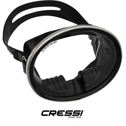 NEW Cressi Classic Retro-Style Freediving Mask - Oval Tempered Glass Lens - Pacifico: Designed in Italy