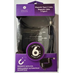 NEW SMART ACCESSORIES MAGNETIC TYPE-C CHARGE AND SYNC CABLE - 6FT