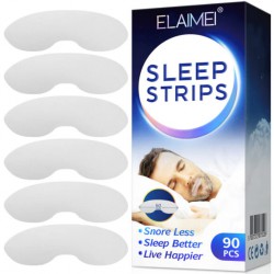 NEW EXP: 11/2026 - 90PCS/PACK Elaimei Anti Snoring Sleep Strips Gentle Mouth Tape for Nose Breathing Low Loud Snoring Relief