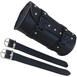 NEW GANAZONO Motorcycle Luggage Leather Saddlebag Mounting Straps Storage Bag for Bike
