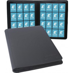 NEW Trading Card Binder 16 Pocket, EGOSKY Large Side Loading Card Binder for 1000+ Cards, Double Sided Card Album for Sport, Game Business Cards(Black)
