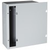 NEW BUD Industries JB-3958 Steel NEMA 1 Sheet Metal Junction Box with Lift-Off Screw Cover, 8 Width x 10 Height x 4 Depth, Gray Finish