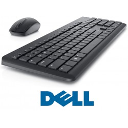 NEW DELL Wireless Keyboard and Mouse - Wireless - 2.4GHz, Optical LED Sensor, Mechanical Scroll - KM3322W (Black)