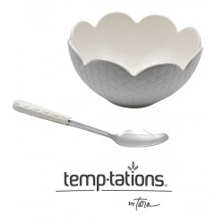 NEW Temp-tations 2qt Bowl with Serving Spoon