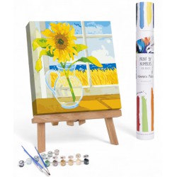 NEW Winnies Picks Sunflower in the Window - PAINT BY NUMBERS