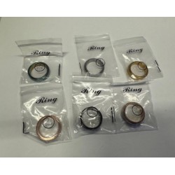 NEW 6 PIECE RING COSTUME JEWELRY LOT - SIZE 7