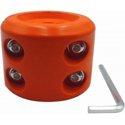 NEW ATV-SCHS Winch Cable Hook Stopper Rubber Winch Line Saver with Allen Wrench for ATV UTV Winches (Orange)