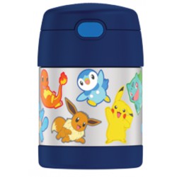 NEW THERMOS FUNtainer Food Jar with Push Button Lid and Spoon, Pokemon, 290 ml