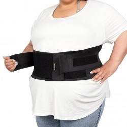 NEW 3XL BraceUP Plus Size Back Brace for Woman and Man - 3XL Lower Back Support with Straps and Compressions, Herniated Disc Back Pain Relief, Abdominal Plus Size Binder (3XL 132-157 cm)