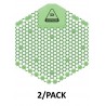 NEW 2/PACK DUSTBANE 3D SHIELD URINAL SCREEN – CUCUMBER MELON