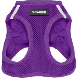 NEW XL Best Pet Supplies Voyager Step-in Air Harness - All Weather Mesh, Reflective, No Pull Harness for Dogs, Cats - Secure with Hook & Loop Fastener, Buckle, Double D-Rings - Purple